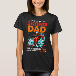 Jag är en skidåkande pappa Definition Mycket coola T Shirt