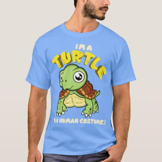 Jag är en sköldpadda i en mänsklig dräkt t shirt