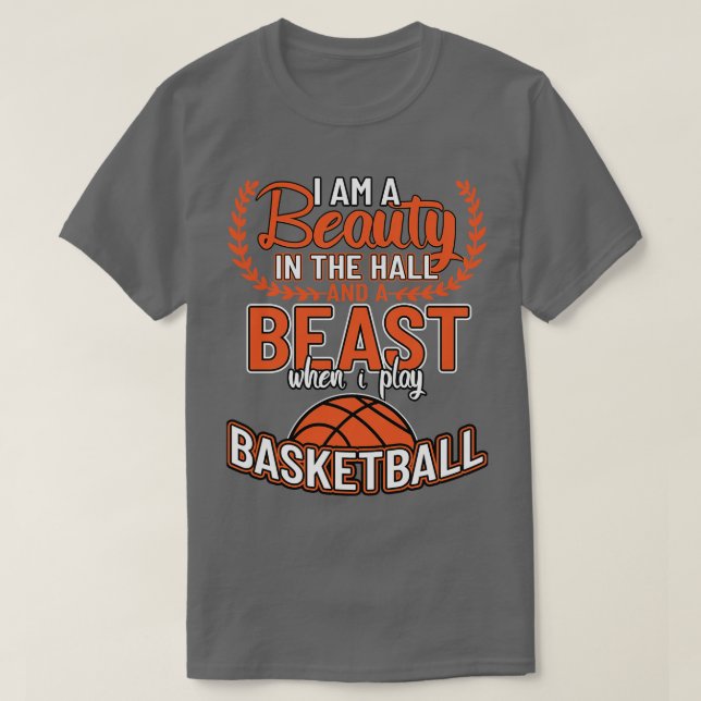 Jag är en skönhet i Beastens basket i hallen T Shirt (Design framsida)