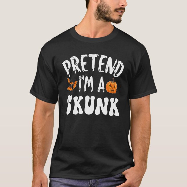 Jag är en Skunk Halloween Costume Manar Women Ki T Shirt (Framsida)