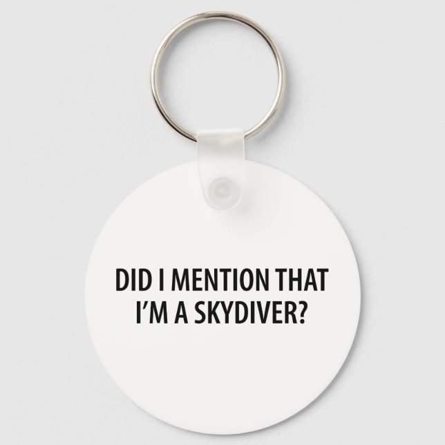 Jag är en Skydiver Nyckelring (Framsida)