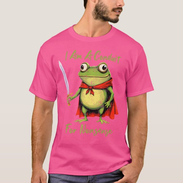 Jag är en slump för nonsussfunna groda t shirt (Framsida)