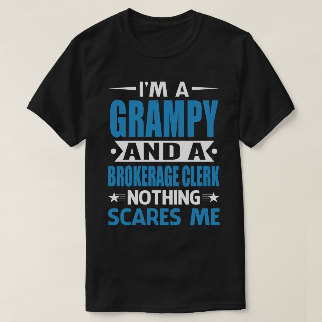 Jag är en smula och en mäklarinna inget Skrämmer T Shirt (Design framsida)