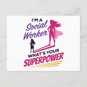 Jag är en Social-arbetare, vad är din supermakt? Vykort