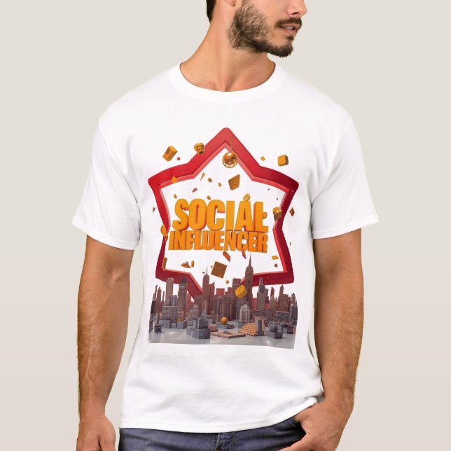 Jag Är En Social Influencer T Shirt (Framsida)