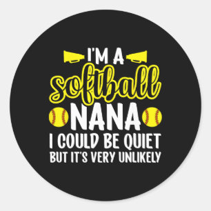 Jag är en Softll Nana Mormor Nana till en Softll s Runt Klistermärke