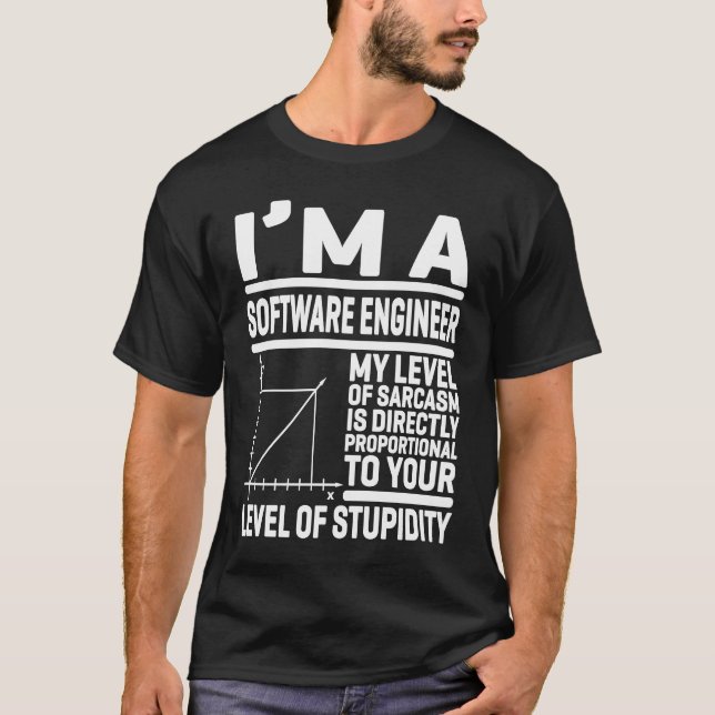 Jag är en Software Ingenjör... -.... -............ T Shirt (Framsida)