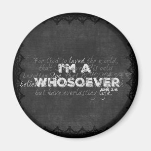 Jag är en som John 3.16 Bible Verse Magnet