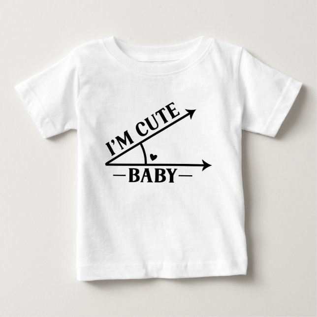 Jag är en söt bebis Roliga Baby T-shirts (Framsida)