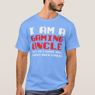 Jag är en spelande farbror rolig video speltröja p t shirt