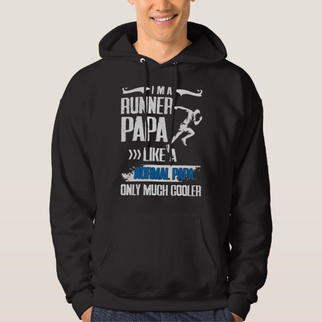 Jag är en Springer Pappa som Normal Pappa... Hoodie (Framsida)