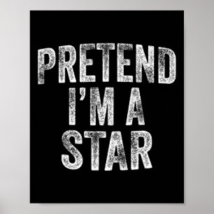 Jag är en Star Costume Family Lazy Halloween P Poster