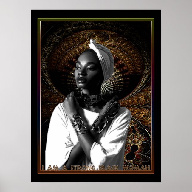Jag är en stark svart kvinna poster (Framsidan)