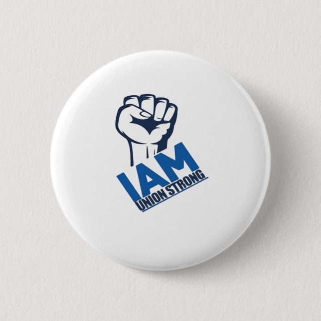 Jag är en stark union - arbetsdagen knapp (Framsida)