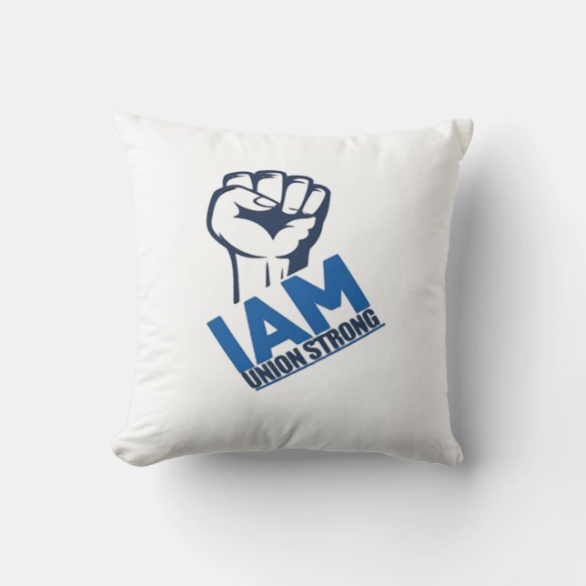 Jag är en stark union - arbetsdagen kudde (Framsida)