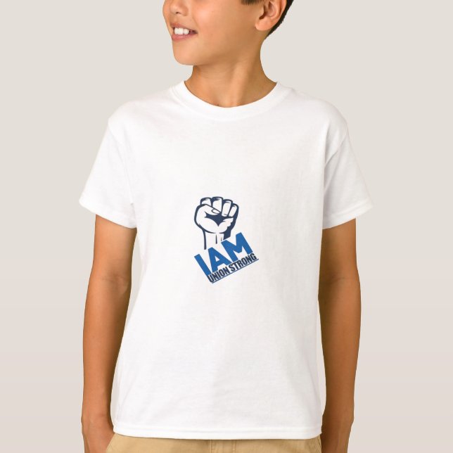 Jag är en stark union - arbetsdagen t shirt (Framsida)