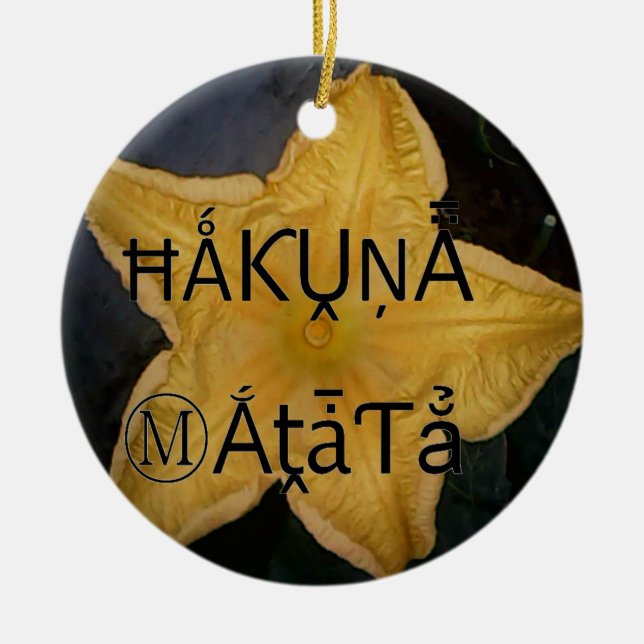 Jag är en stjärna i. julgransprydnad keramik (Framsidan)