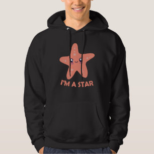 Jag är en stjärnstjärnifisk Admire Berömd Pun Hoodie