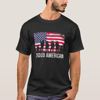 Jag är en stolt amerikan och patriot t shirt