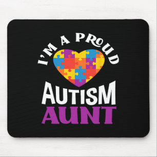 Jag Är En Stolt Autism Faster Pussel HjÄrta Autism Musmatta