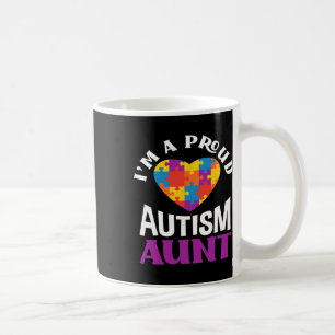 Jag Är En Stolt Autism Faster Pussel Hjärtan Autis Kaffemugg
