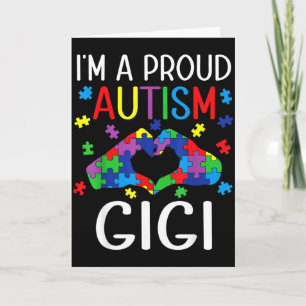 Jag Är En Stolt Autism Gigi Autism Medvetandedag F Kort