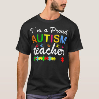 Jag är en stolt Autism-lärare, lärare Autism Aware T Shirt