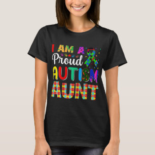 Jag är en stolt autism moster-design för autism  t shirt