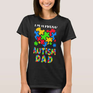 Jag Är En Stolt Autism Pappa Autism Medvetenhet Fa T Shirt