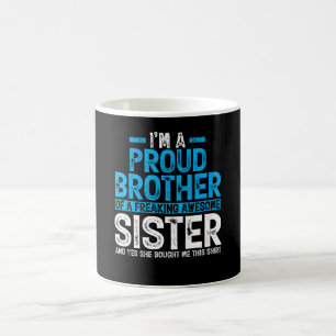 Jag är en stolt broder-ludd. kaffemugg