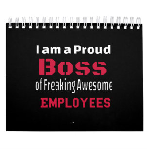 Jag är en stolt Chef för de Fantastisk-anställda i Kalender