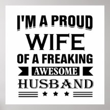 Jag är en stolt hustru till ett jävla fantastisk m