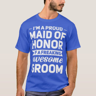Jag är en stolt maid of honor av skurkens bästa ma t shirt