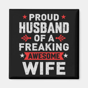 Jag är en stolt Make av en jävla fantastisk fru Magnet