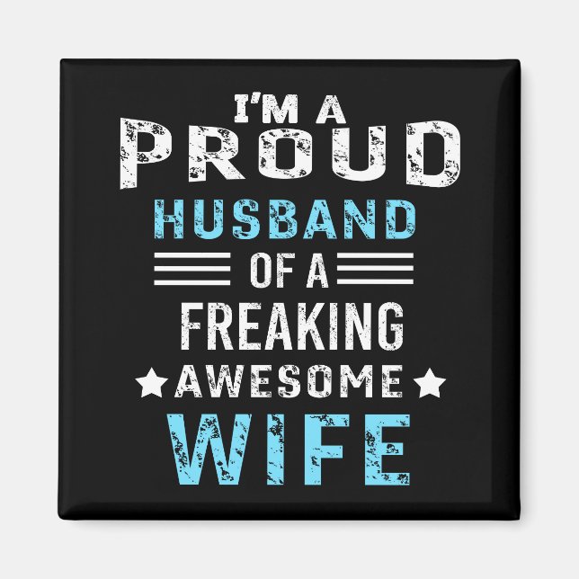 Jag är en stolt Make av en jävla fantastisk fru Magnet (Framsidan)