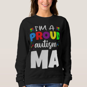Jag är en stolt Morsa Autism Awareness Heart T Shirt