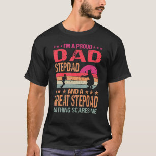 Jag är en stolt Pappa Stepdad och en Underbar Step T Shirt