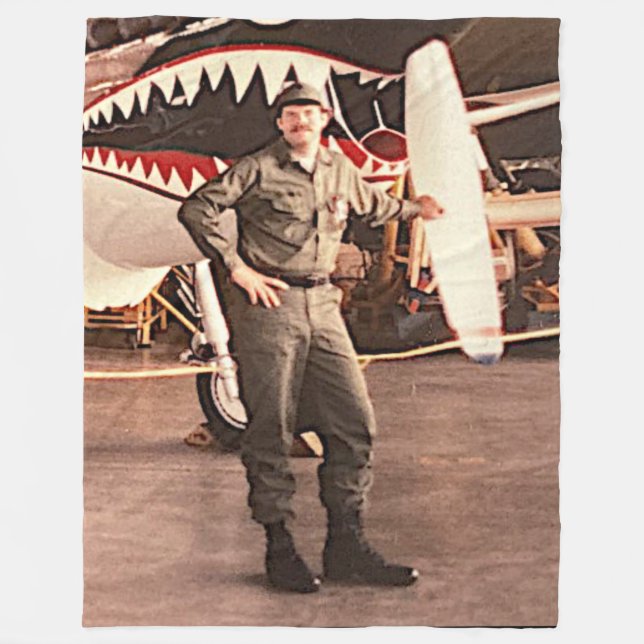 JAG ÄR EN STOLT VETERAN FLEECEFILT (Framsidan)