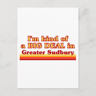 Jag är en stor affär i Underbarare Sudbury Vykort