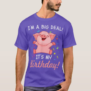 Jag är en stor affär med min födelsedag med t shirt