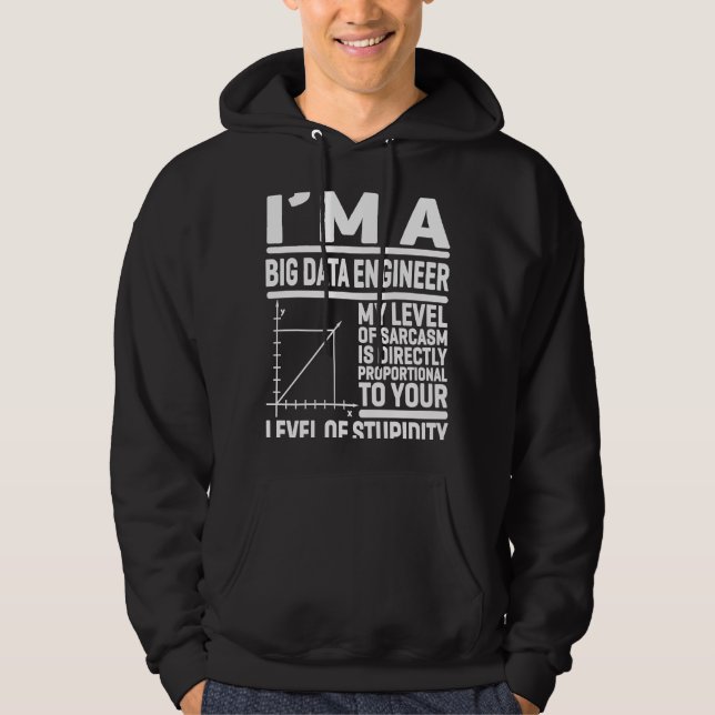 Jag är en stor Data Ingenjör... -... -.... -...... Hoodie (Framsida)