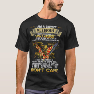 Jag är en stor gammal veteransk Flagga Veterans-da T Shirt