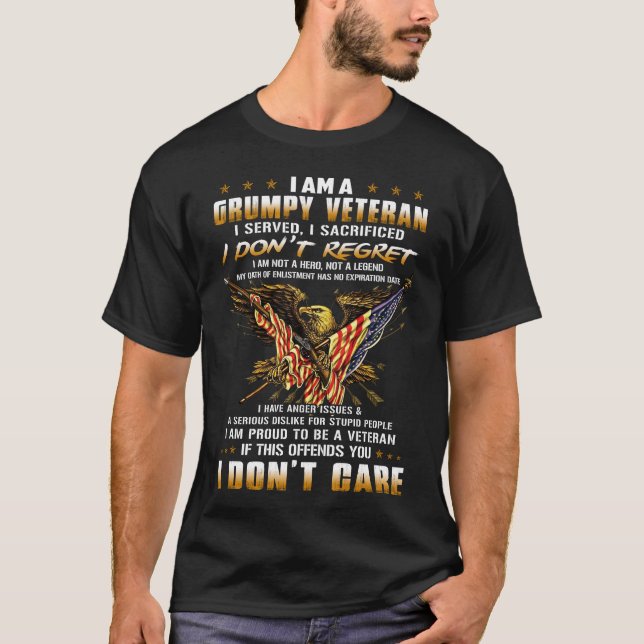 Jag är en stor veteran t shirt (Framsida)