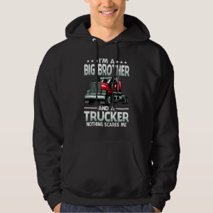 Jag är en storebror och lastbilschaufför ingenting hoodie