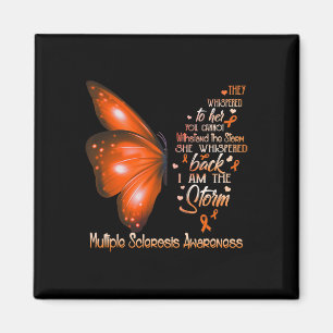 Jag är en Storm Många Sclerosis Awareness Butterfl Magnet