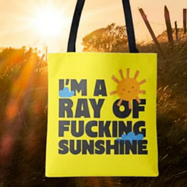 Jag är en stråle av f***n solsken Totebag – Rolig Tygkasse (Skapare uppladdad)