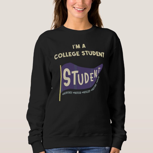 Jag Är En Studerande Design T Shirt (Framsida)
