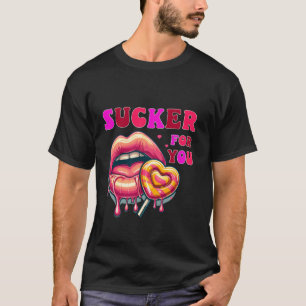 Jag är en sucker för dig, Candy Heart Kärlek Lyckl T Shirt