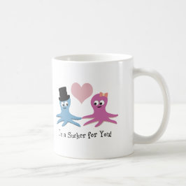 Jag är en sucker för dig! Cute Octopi Kaffemugg