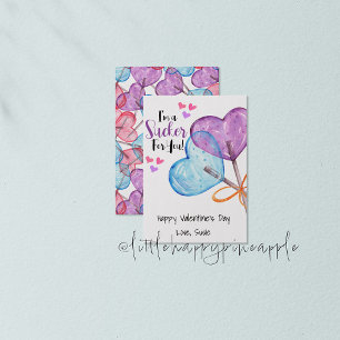 Jag är en sugare för dig Valentine Card Inbjudningar